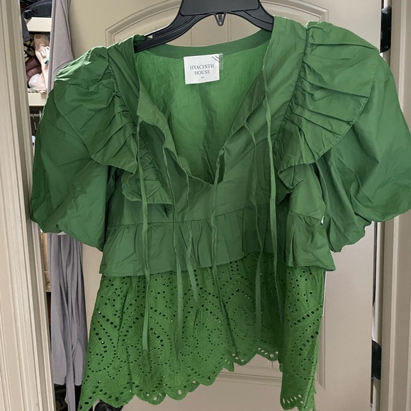 Tuckernuck Hyacinth House Puff Sleeve Blouse - Picture 2 of 4